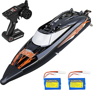 Cheerwing Skater RC Boat, Self-Righting Remote Control Boat 25km/h High Speed Racing Boats Toys for Pools & Lakes, 2 Batteries
