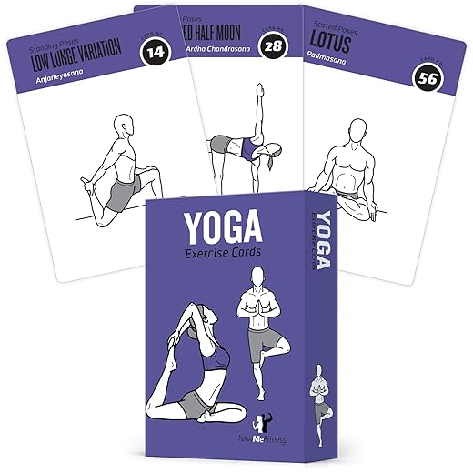 NewMe Fitness Yoga Pose Cards – Beginner Workout Guide for Home or Gym
