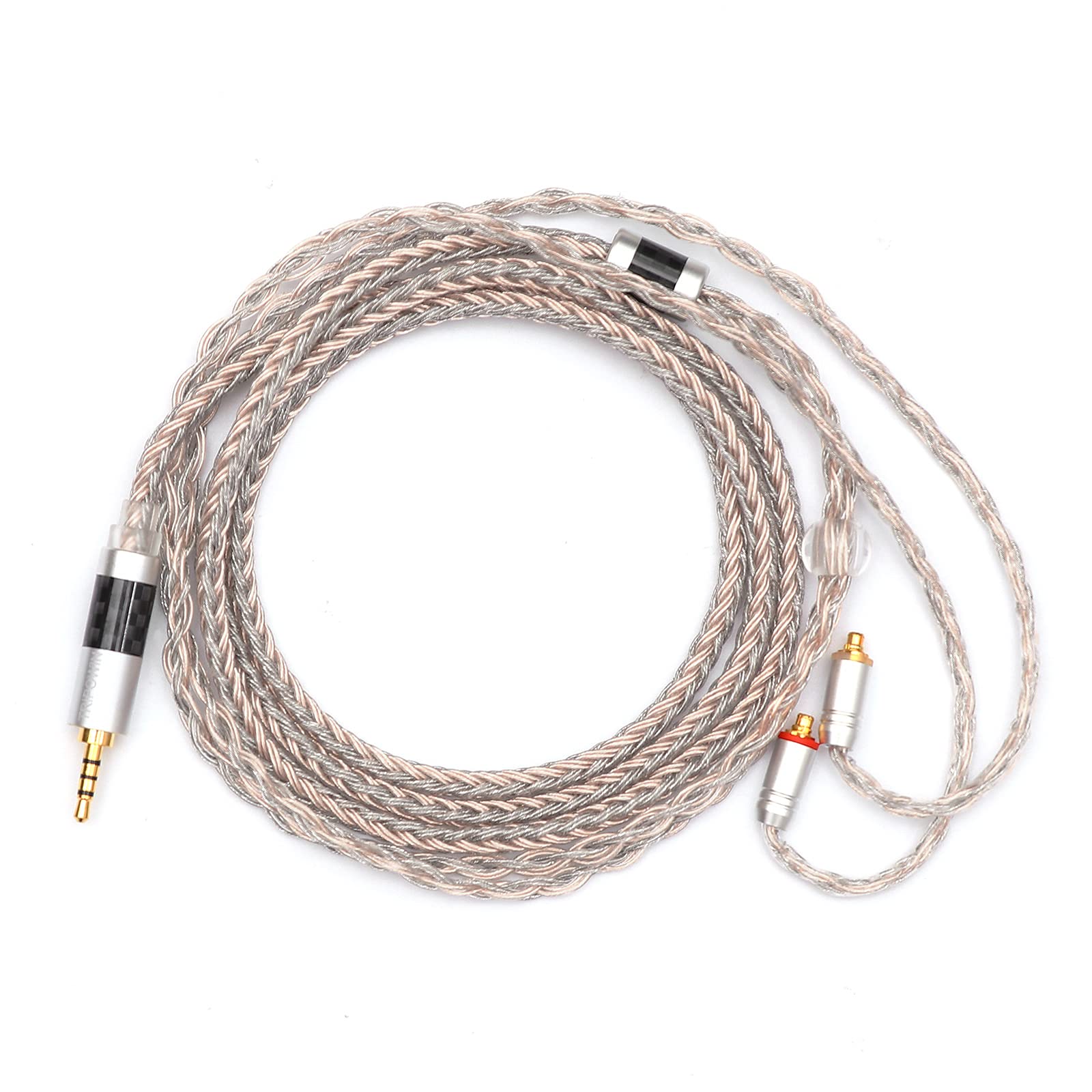 Linsoul Tripowin Jelly Upgraded 16 Core 21 Wires Per Core Silver-Plated OCC+Alloy Copper Graphene+OCC Mixed Braided Cable for Audiophile Musician(2.2mm,MMCX)