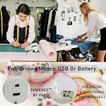 Hand Held Sewing Machines For Adults, Hand Held Sewing Machines for Hemming with Test Fabric(Not second-hand), Easy To Use Rechargeable Hand Sewing Machine for Beginners, Women(White)
