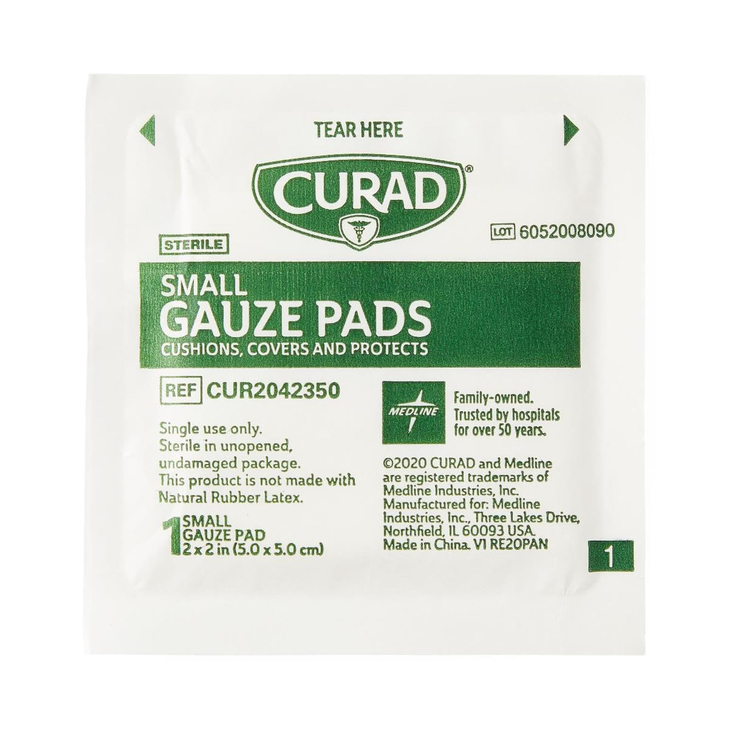 Curad Non-Woven Pro-Gauze, 2" x 2", 10 Count, Pack of 6 — Amazon image 6