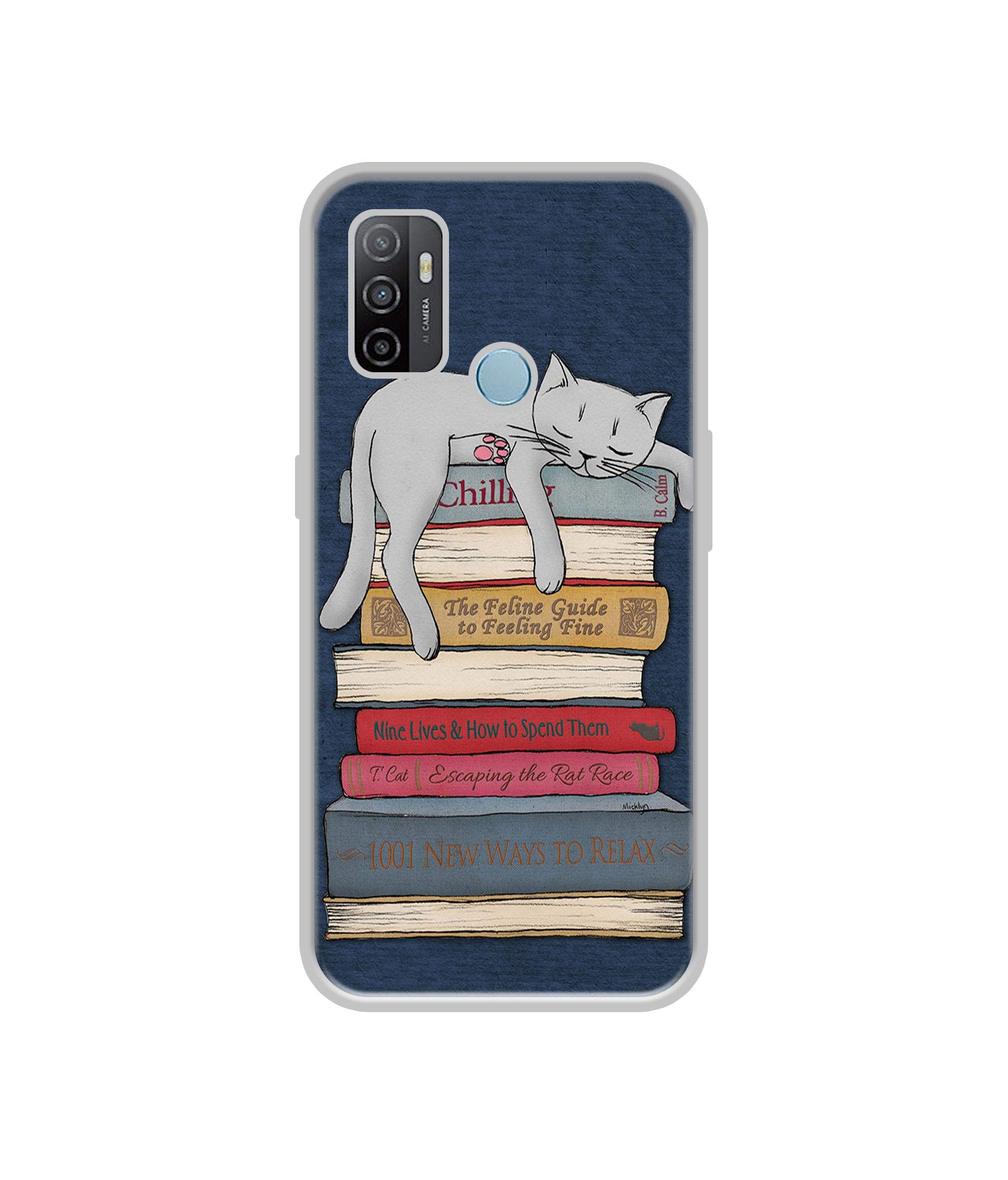 Casotec Cat Sleeping On The Books Design Printed Silicon Soft TPU Back Case Cover for Oppo A53 (B08HLSNFWK) Amazon Price History, Amazon Price Tracker