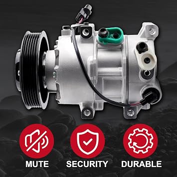 AC Compressor Compatible with Hyundai Accent 2012 2013 2014 2015 2016 2017 KIA Rio 2012-2017 977011R100,977011W600