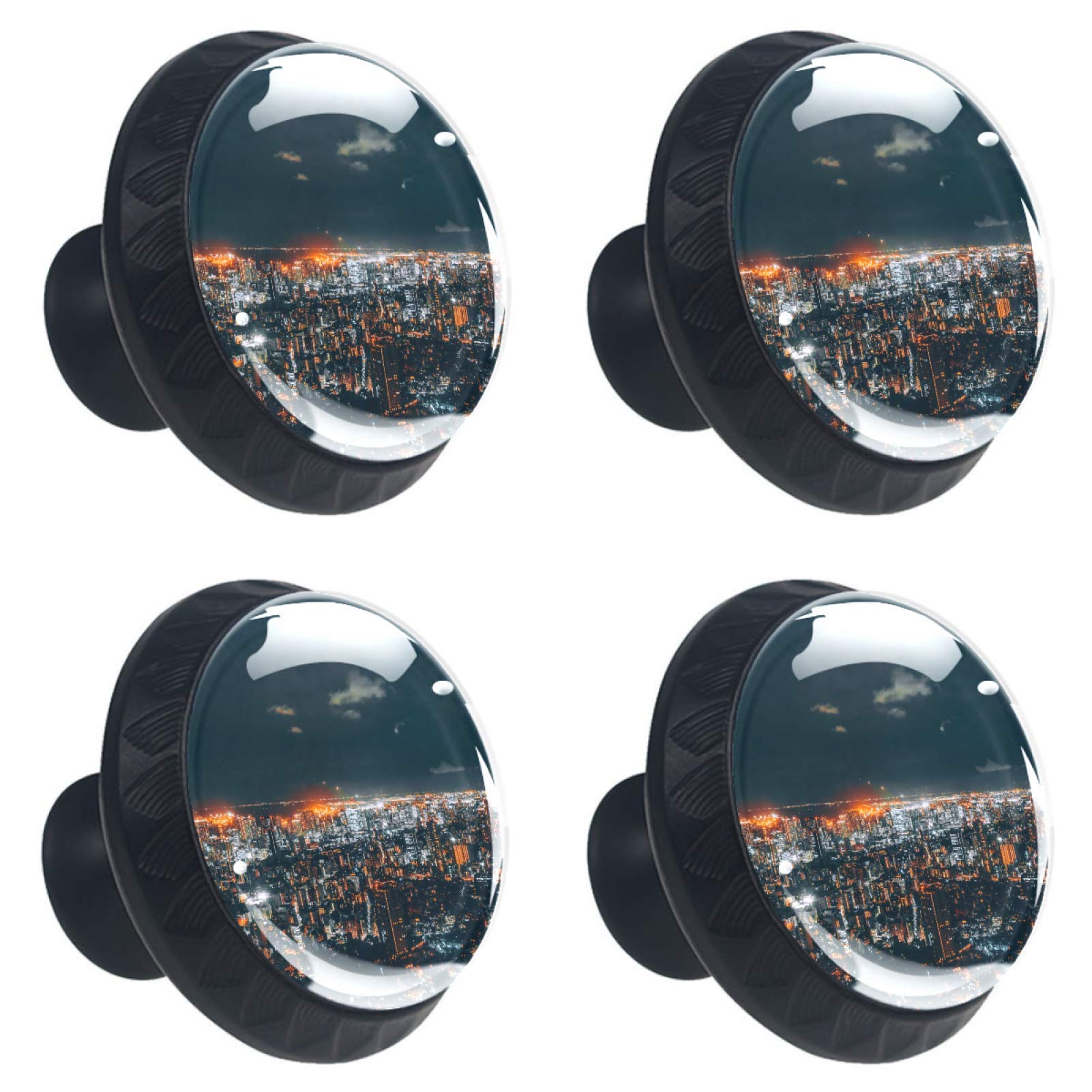 Boutons de tiroir haut de gamme style architecture urbaine multicolore