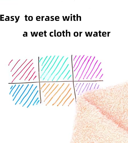 Miniatura 5 de TWOHANDS Marcadores de borrado en húmedo, punta ultrafina, 0.028 in, bajo olor, punta extrafina, negro, marcadores de pizarra blanca para oficina,