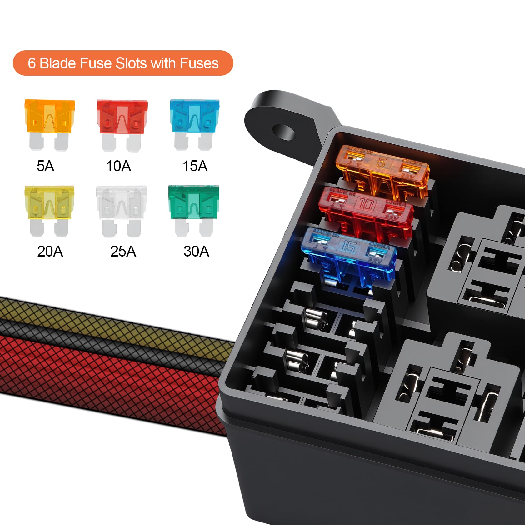 Boîte De Relais De Fusible 12 V étanche Universelle à 11 Fentes 12 V Et Boîte
