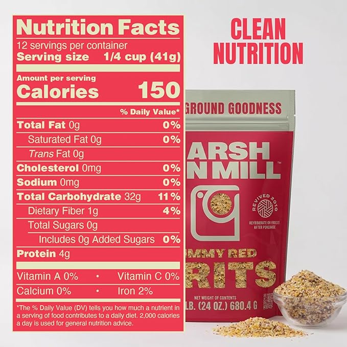 Sémola de maíz Jimmy Red Grits, natural, sin gluten, 24 oz miniatura 2