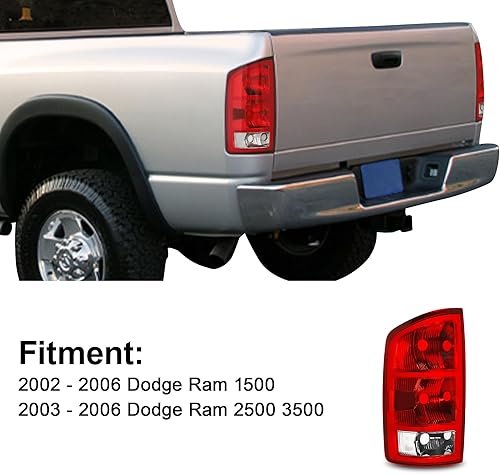 Miniatura 5 de Luz trasera izquierda para Dodge Ram 02 2002 03 2003 Dodge Ram 04 2004 Dodge Ram 05 2005 Dodge Ram 06 2006 Dodge Ram 150003 04 05 06 Ram 2500 3500