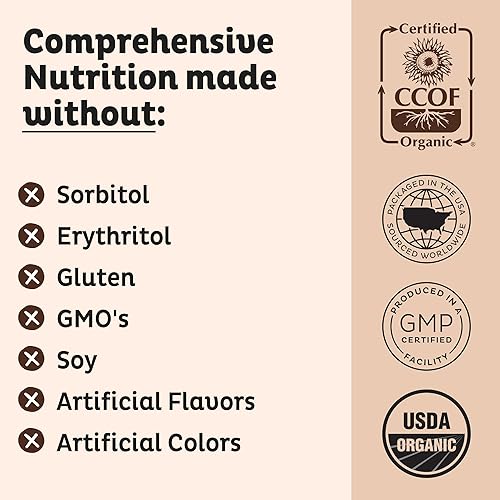 Miniatura 7 de KOS Polvo de proteínas orgánicas a base de plantas mezcla de proteínas veganas