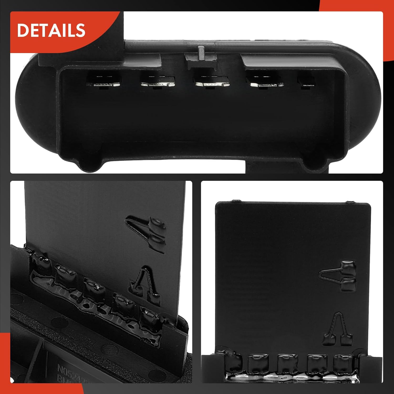 A-Premium Front HVAC Blower Motor Resistor Compatible with Jeep Liberty 2002-2007, Wrangler/TJ 2002-2006 - with Wire Harness Kit, Replace# 5066552AA