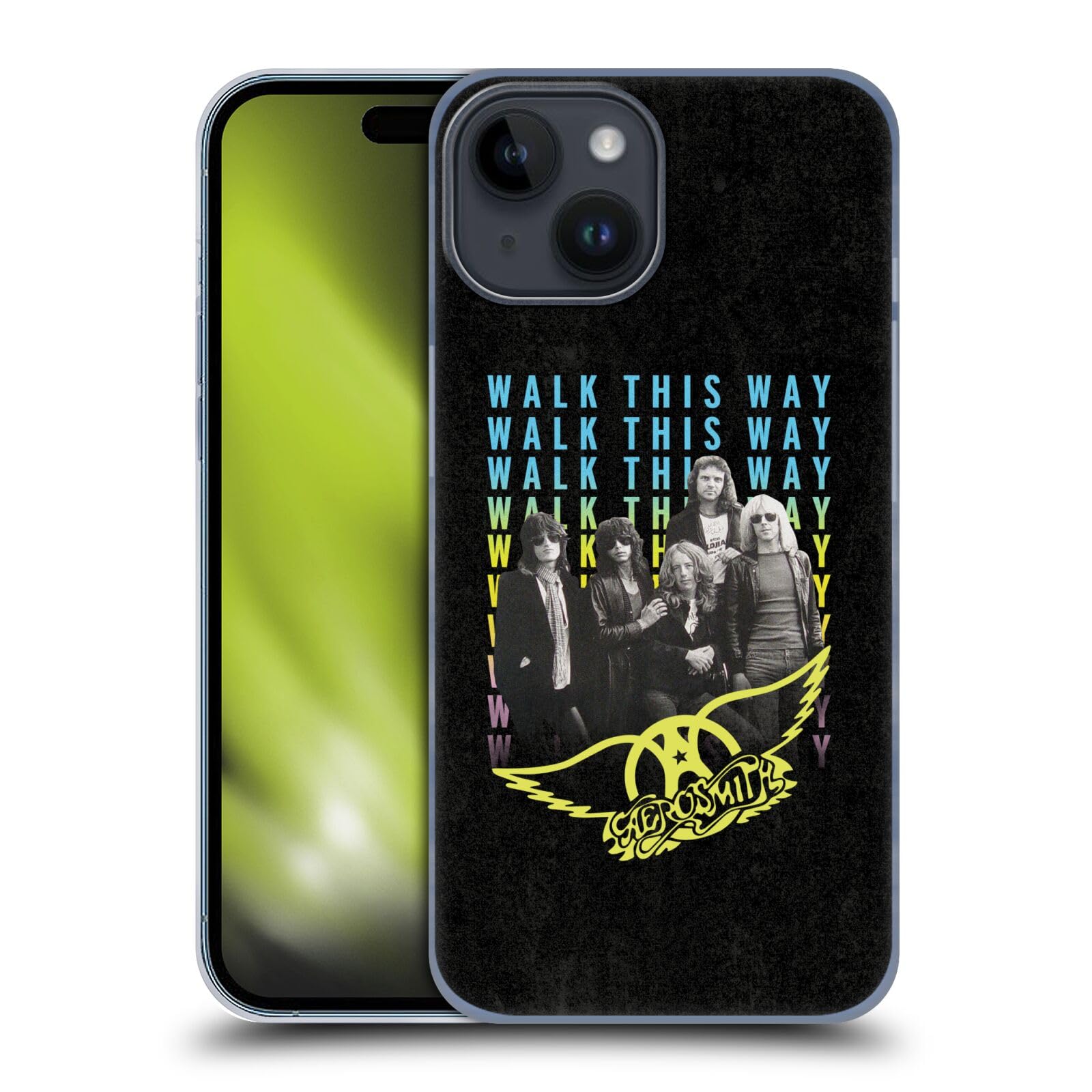 Head Case Designs Officially Licensed Aerosmith Walk This Way Classics Hard Back Case Compatible with Apple iPhone 15