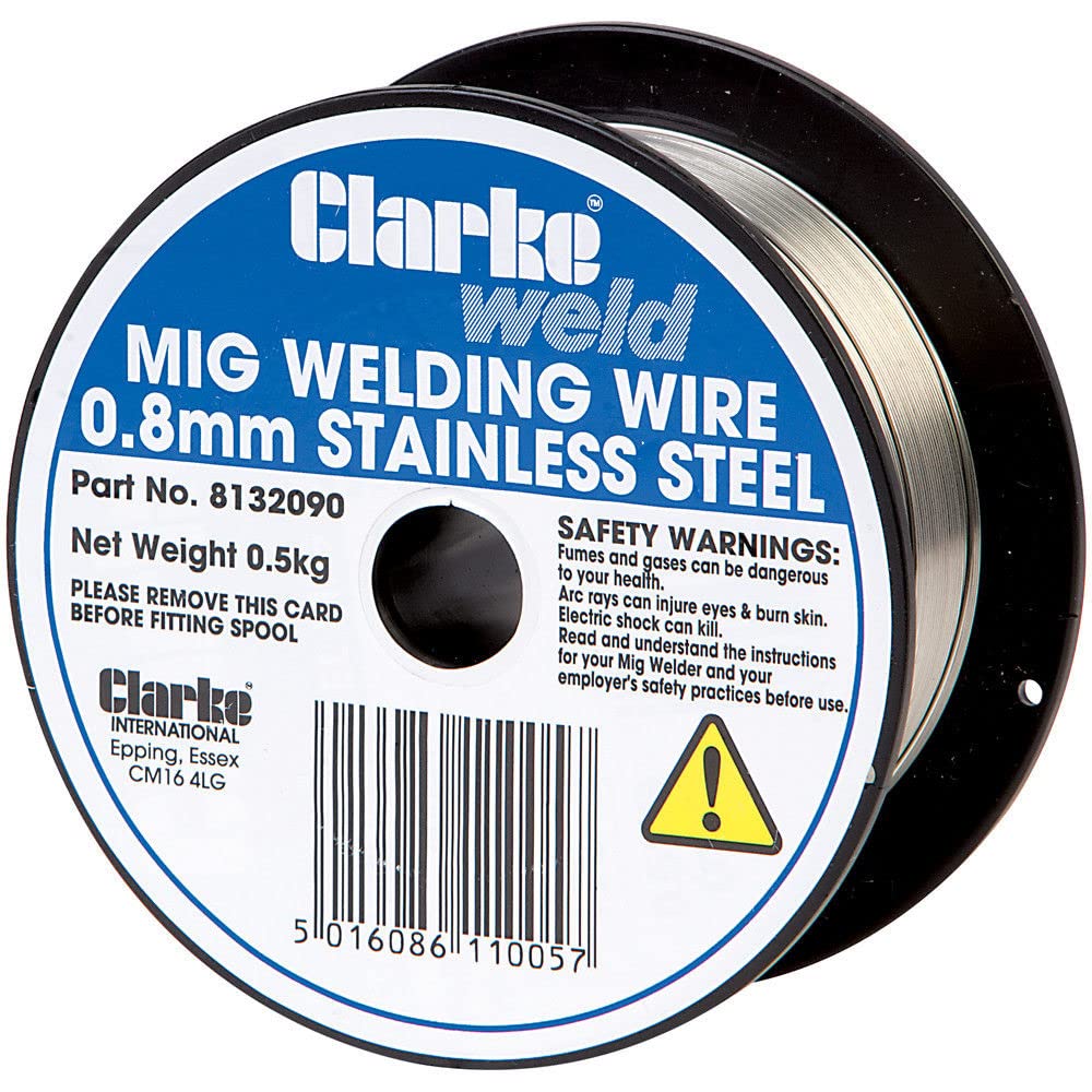 Clarke MIG Stainless Steel Welding Wire 0. 8mm - 0. 5kg - 8132090