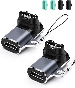 Micro USB Female to Male Watch Charging Adapter Compatible with Garmin Fenix 7/7S/7X/6/6X/6S etc. Watch Charger