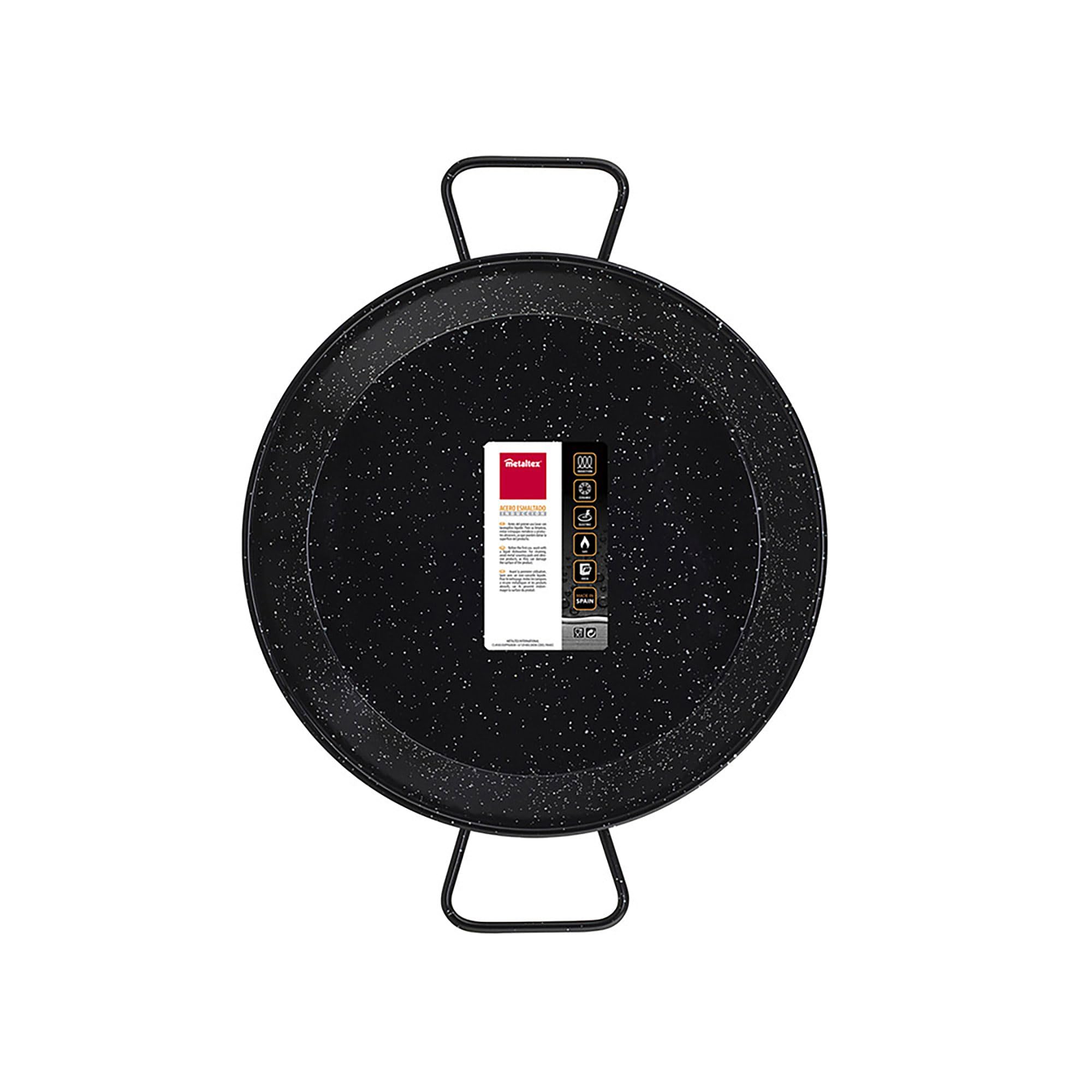 Metaltex Paella-Pfanne Aus Poliertem Stahl – Traditionell Aus Valencia, Für 2 Portionen, Für Alle Herdarten