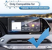 Vista 2 de Protector de pantalla Palisade 2020 2021 2022 para Hyundai Palisade (SEL/Limited/Caligrafía) Pantalla táctil de 10.25 pulgadas, vidrio templado 9H