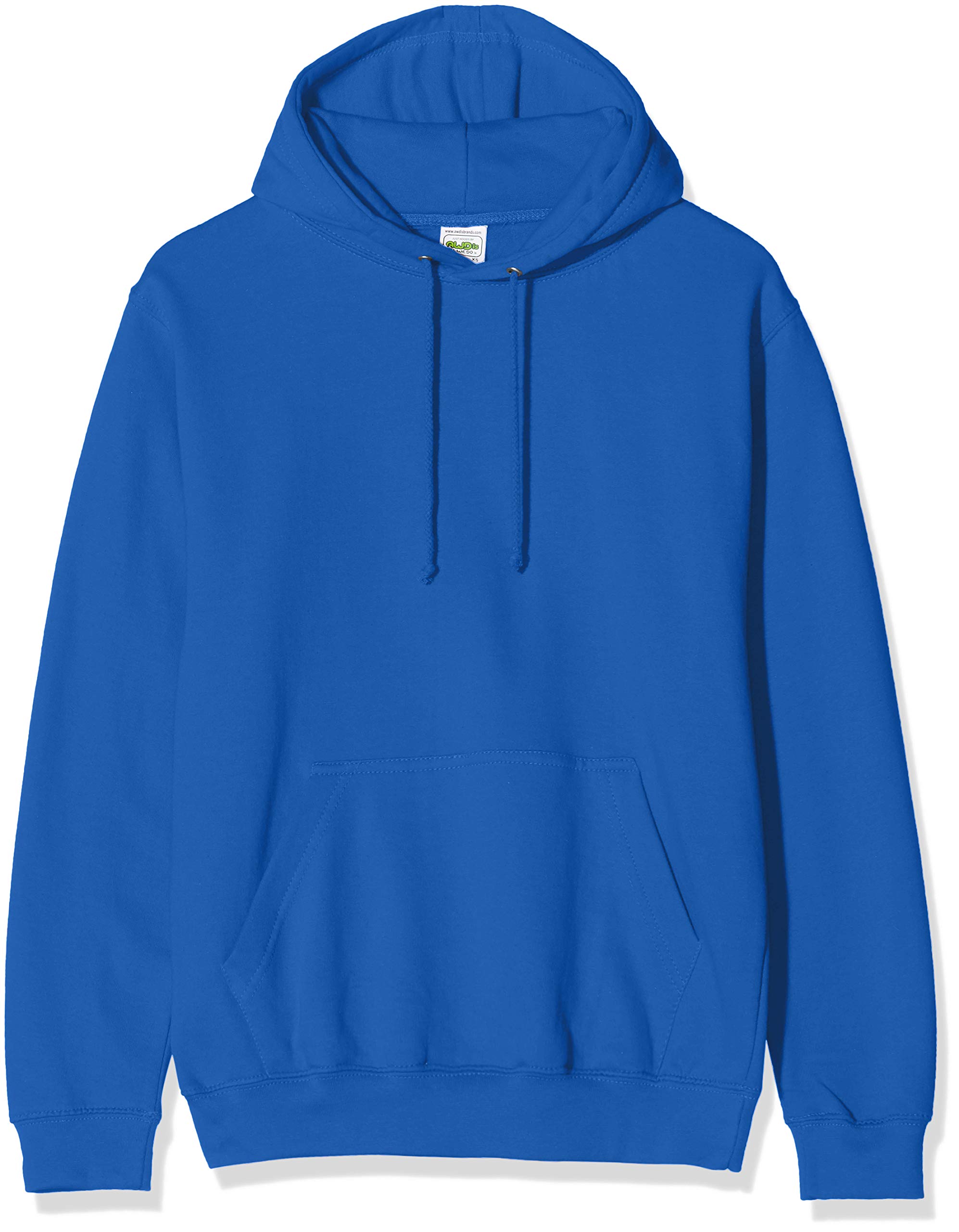 AWDis Men's College Hoodie, Blue (Royal Blue), Medium