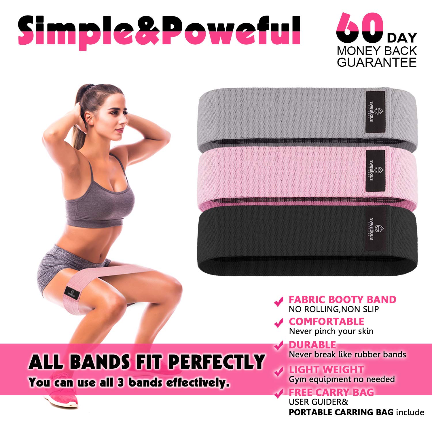 Resistance Bands Booty Bands Hip Bands For Legs And Butt