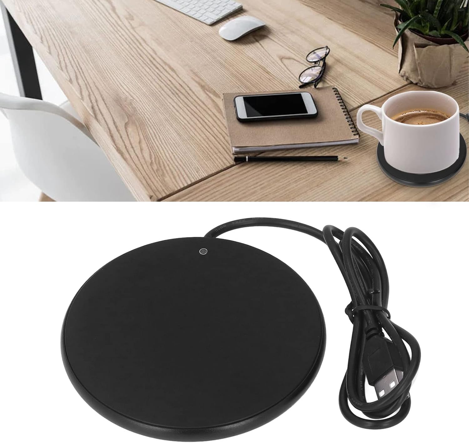 Portable Coffee Warmer Cup Warmer with 55°C Constant