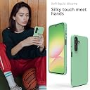 YATWIN Silicone Back Case for Samsung Galaxy A56, Soft-Touch Phone Back Cover for Samsung Galaxy A56 - Link Cyan gallery image