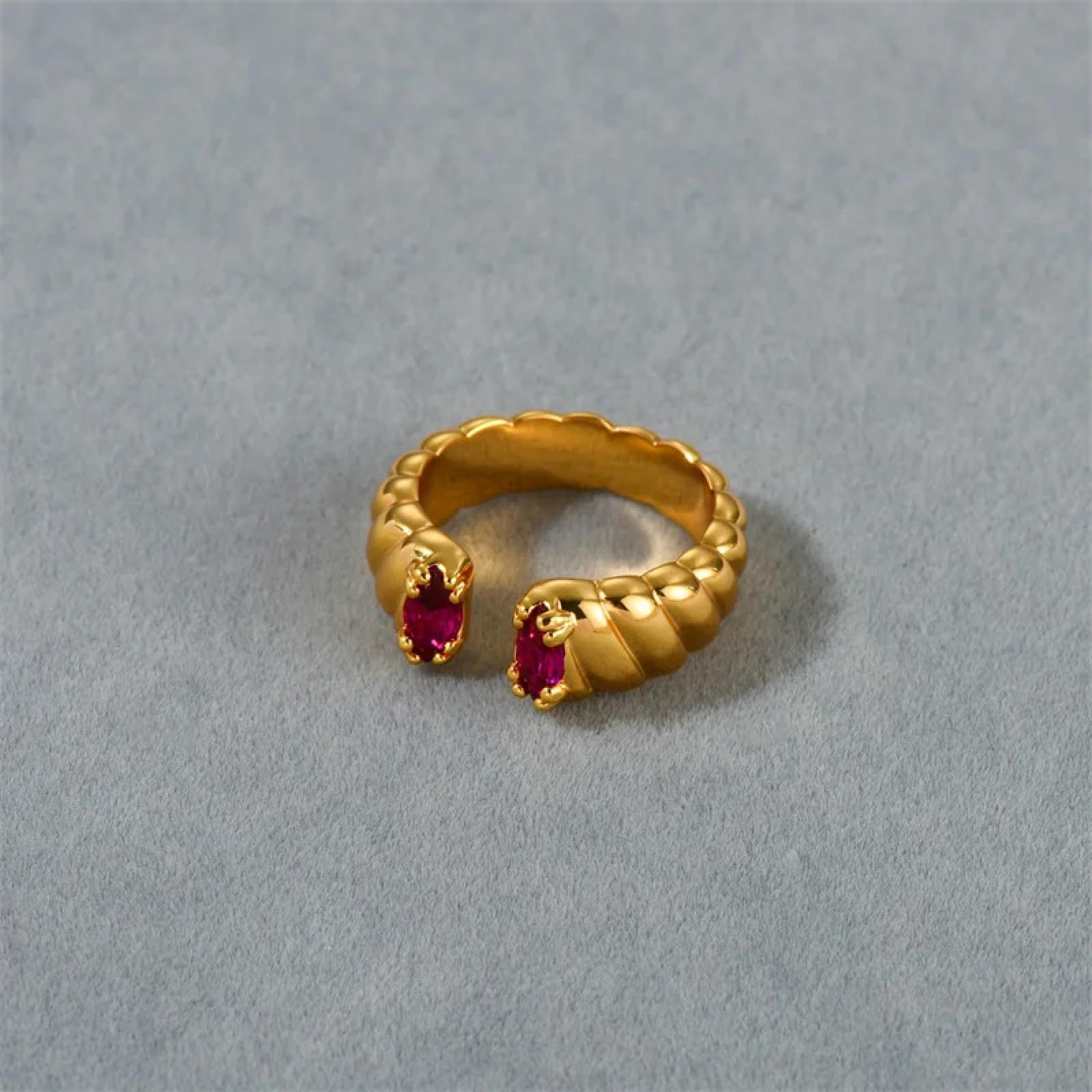 Ring Ringe Damen Bijouterie Herren Vintage Fried Dough Twists Streifen Set Zirkon Ring Für Frauen Öffnung Einstellbar Trend Schmuck Zubehör