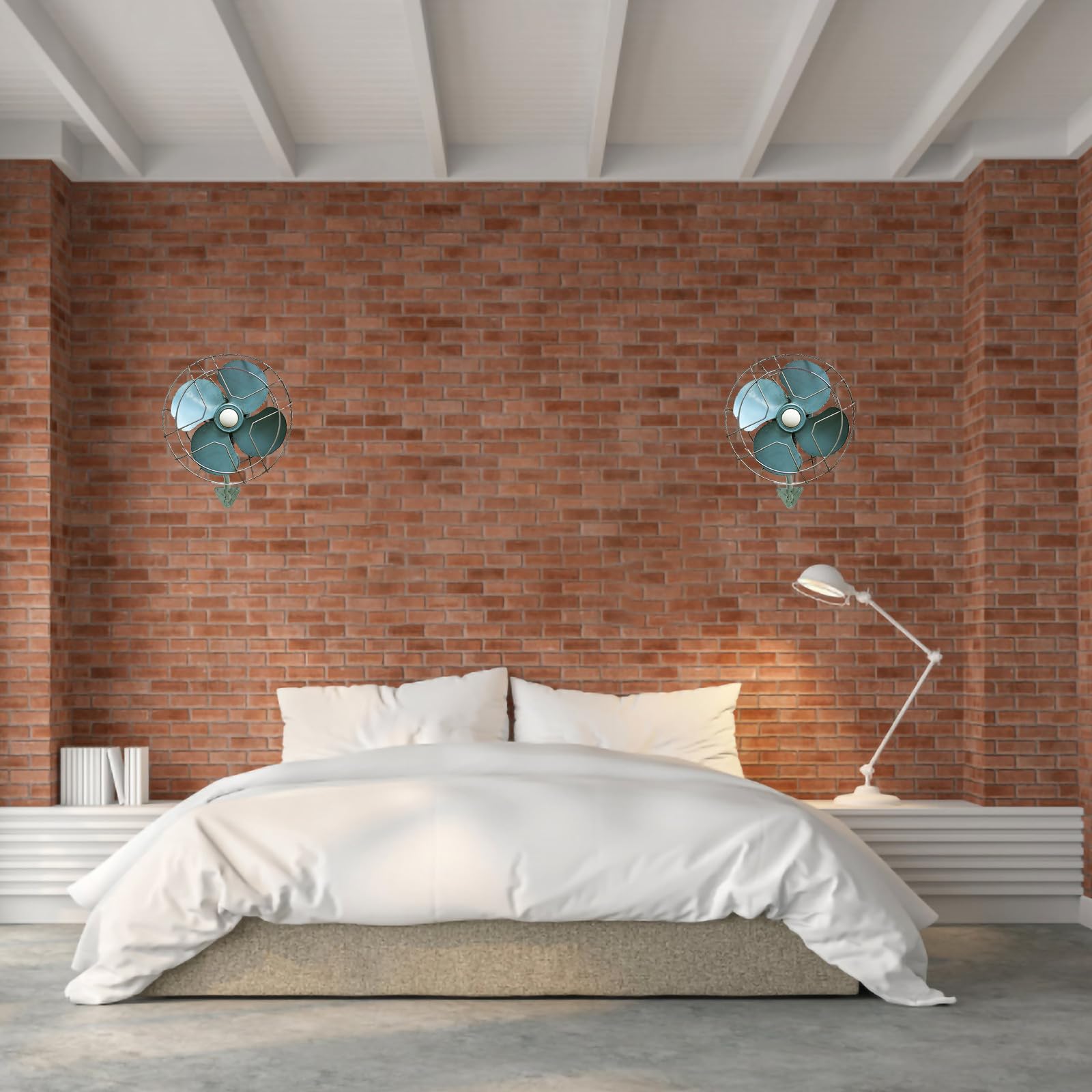 Staffa per Ventilatori da Parete in Ferro Verde, Supporto Versatile e Sicuro per Ventilatore da Muro, per Festa Estiva e Uso Industriale