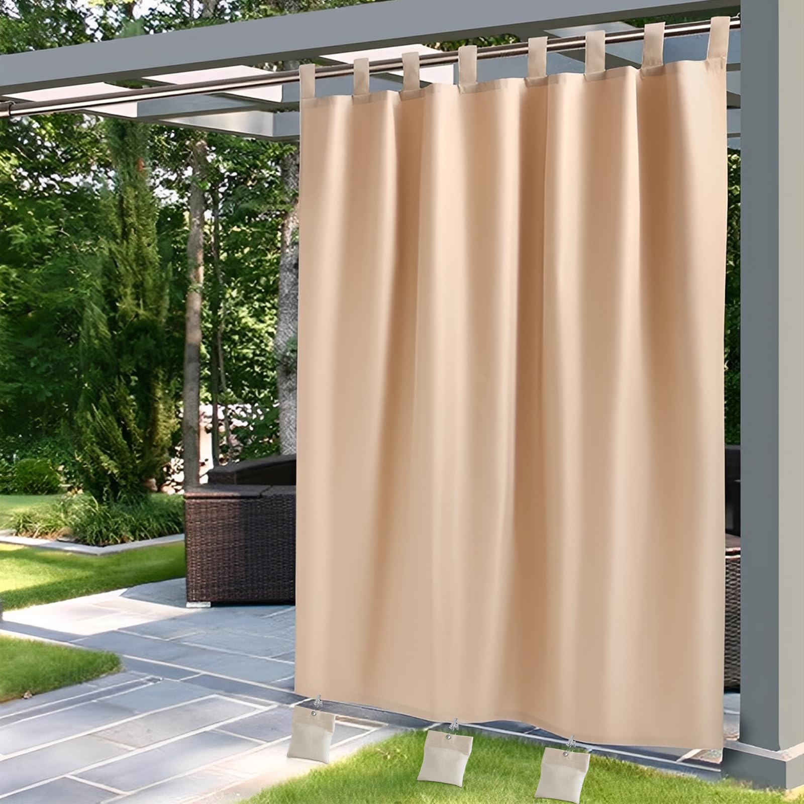 Lot De 8 Sacs De Poids Pour Rideaux Extérieurs, Sacs De Poids Portables Pour Tonnelle Avec Pinces En Metal Rideau Dexterieur Sac De Sable Pour Pavillon Draps Cabane Gazebo Tentes 92122754