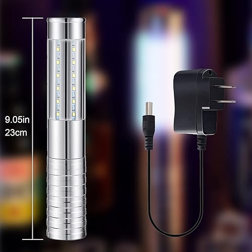 Miniatura 6 de Arrozon Paquete de 4 luces LED estroboscópicas LED para botellas, luz intermitente para fiesta, luz de mano reutilizable con 3 modos de iluminación