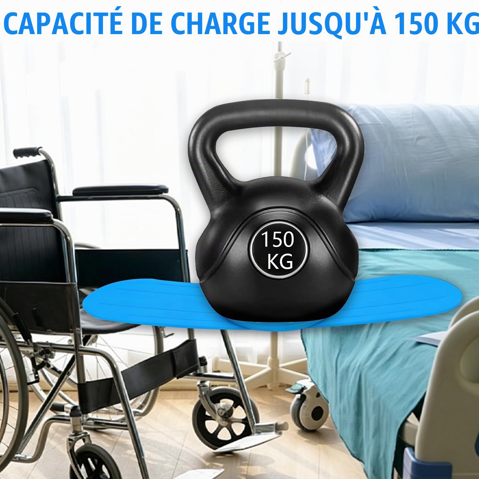 Planche de Transfert, 90 cm Planche de Transfert Incurvée avec 360 ° Disque Pivotante, Capacité de Charge 150 kg, Transfert du Personnes âgées Fauteuil Roulant au Lit, Aux Toilettes, Baignoire,Voiture