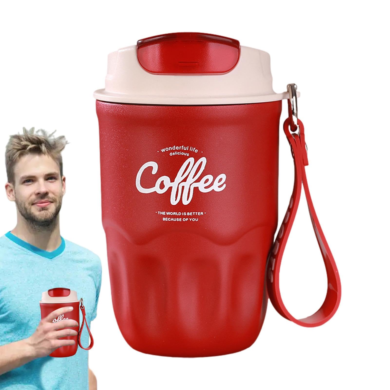 Smart Coffee Cup | Insulated Water Bottle with Temp Display,Cup Mugs, Stainless Steel Liner, 360ml for Car Travel, Hot Coffee or Iced Drink, Outdoor, Women Men