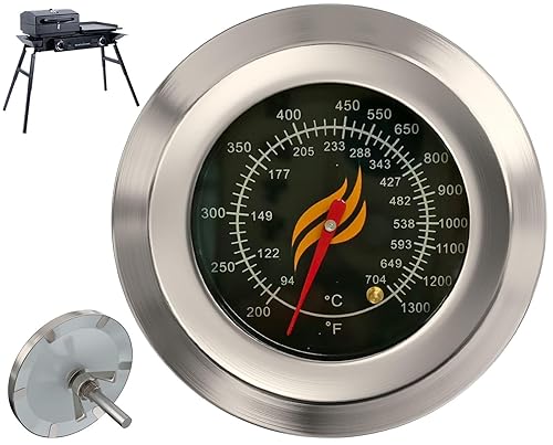 Miniatura 16 de Medidor de termómetro para ahumador de 3 1/8 pulgadas para termómetro Masterbuild, todos los accesorios para fumadores de Oklahoma Joe,