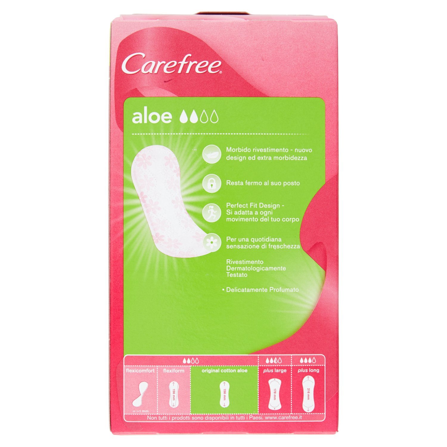 Carefree cotton feel normal Aloe Vera - 30 Pieces