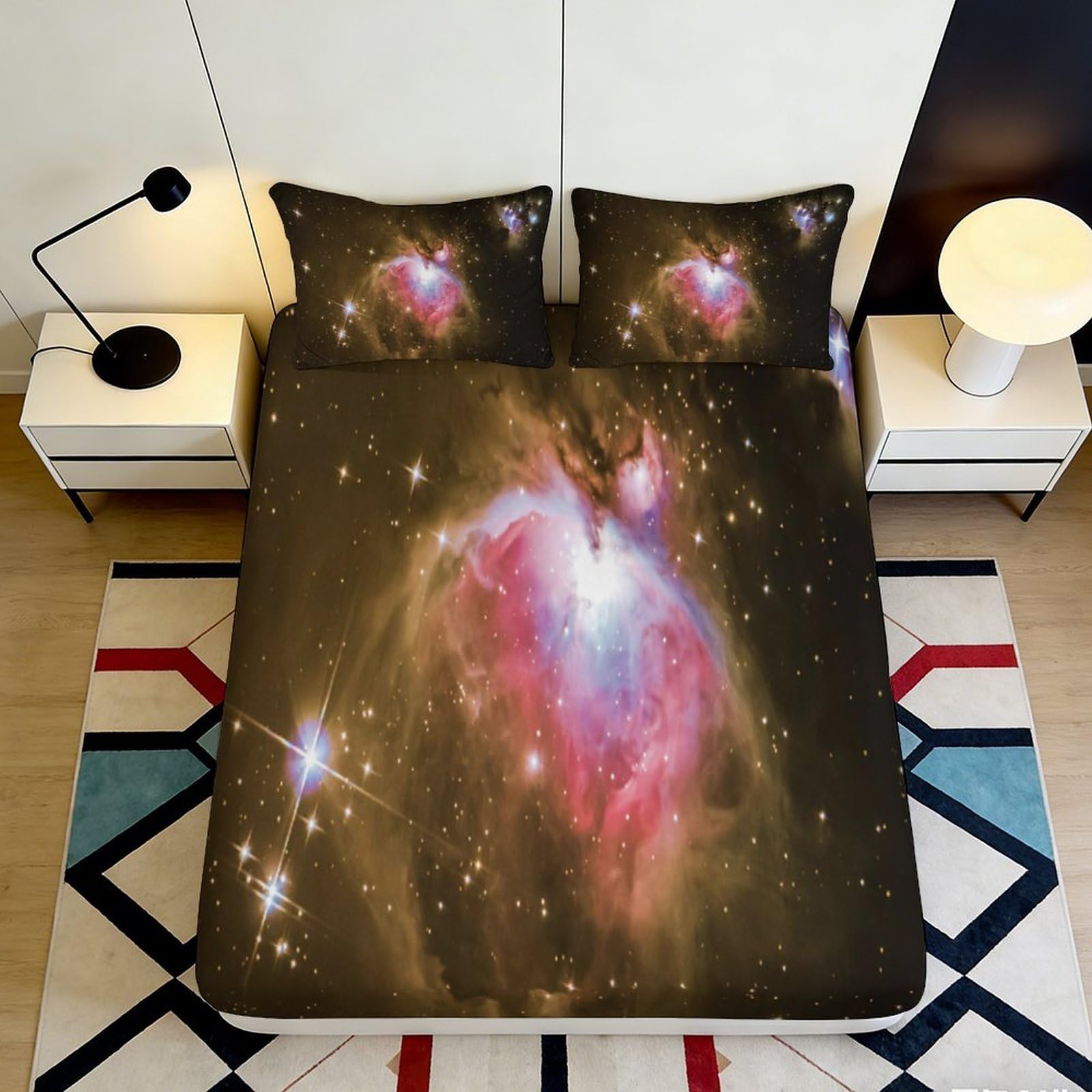 3D Printed Flame Soccer Fitted Sheet Microfiber Non-Slip Deep Pocket Football Mattress Fitted Cover for Adults Teens Bedroom 140x200x25cm