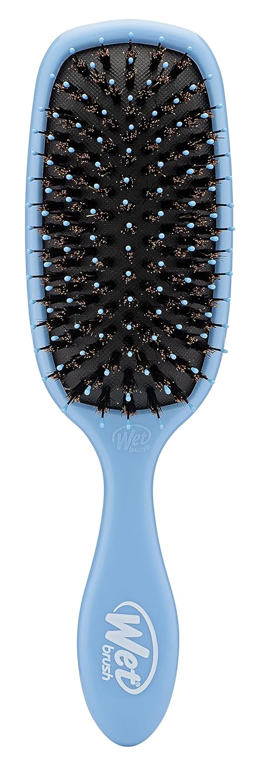Wet Brush Shine Enhancer Hair Brush - Black - Exclusive Ultra-soft IntelliFlex Bristles - Natural Boar Bristles Leave Hair Shiny And Smooth For All Hair Types - For Women, Men, Wet And Dry Hair : Beauty & Personal Care
