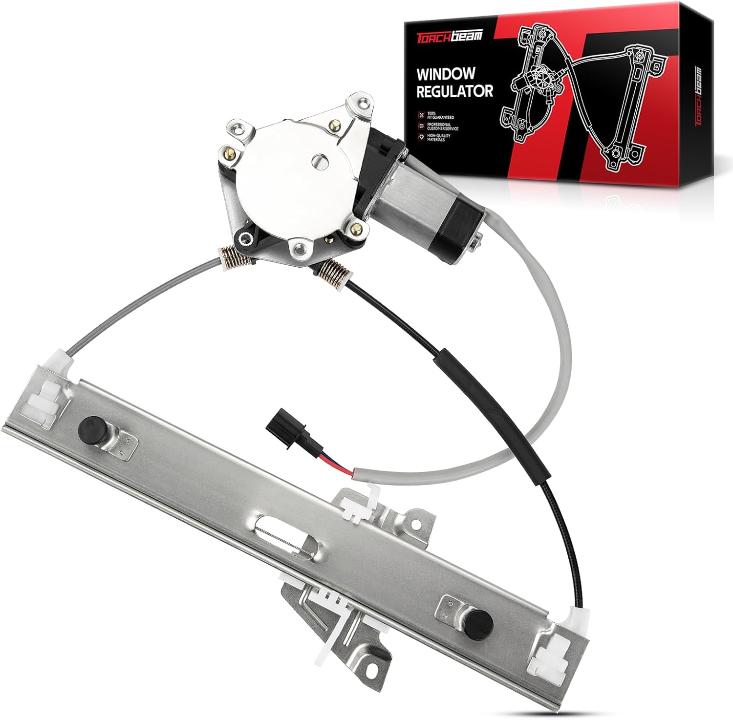Torchbeam 748-524 Front Left Driver Side Power Window Regulator and Motor Assembly Compatible with 2004-2015 Titan,2005-2015 Armada,2004-2010 QX56