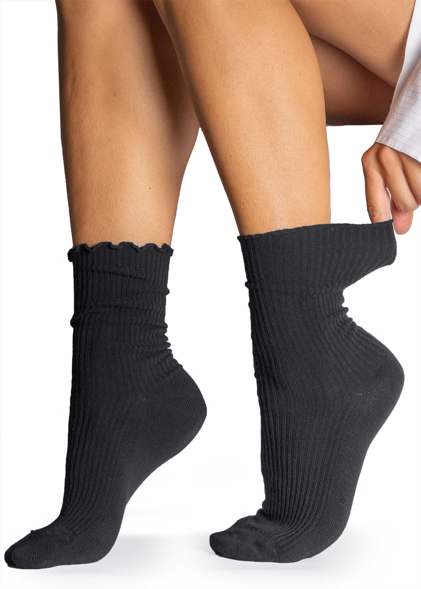 alber's BIO COMFORT - 5 Paia Calzini Corti Donna Cotone Bio