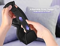 Vista 7 de LC-dolida Máscara de dormir con auriculares Bluetooth, máscara de dormir Bluetooth, auriculares para dormir, máscara de ojos 3D para dormir, máscara