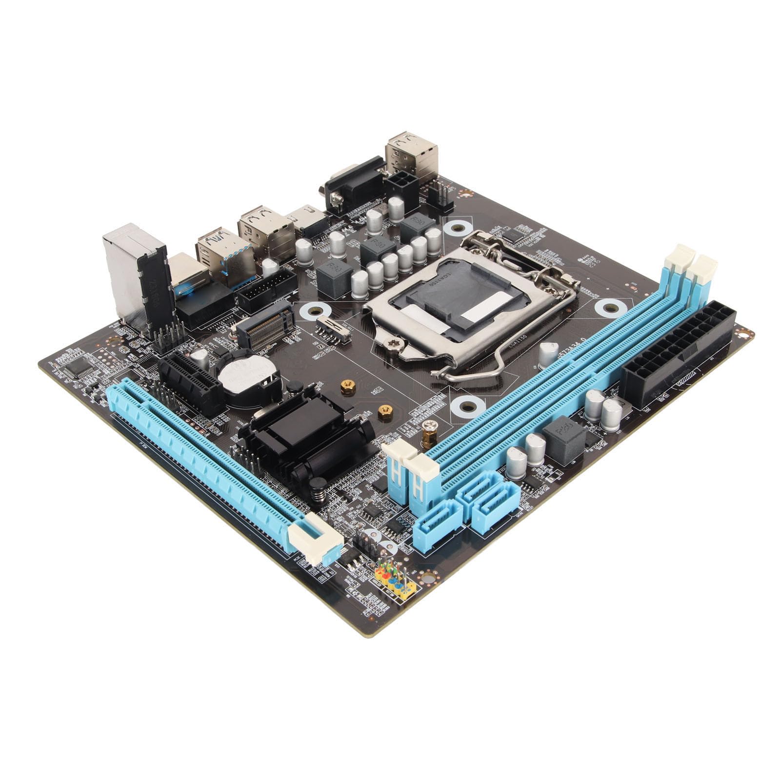 Elprico Scheda Madre Gaming H81 Dual Channel DDR3, M.2 NVMe, NGFF,6Gb/s Slot PCIe LGA 1150 Micro ATX Scheda Madre PC per con Interfaccia M.2 Ad Alta velocità, Interfacce I, O e