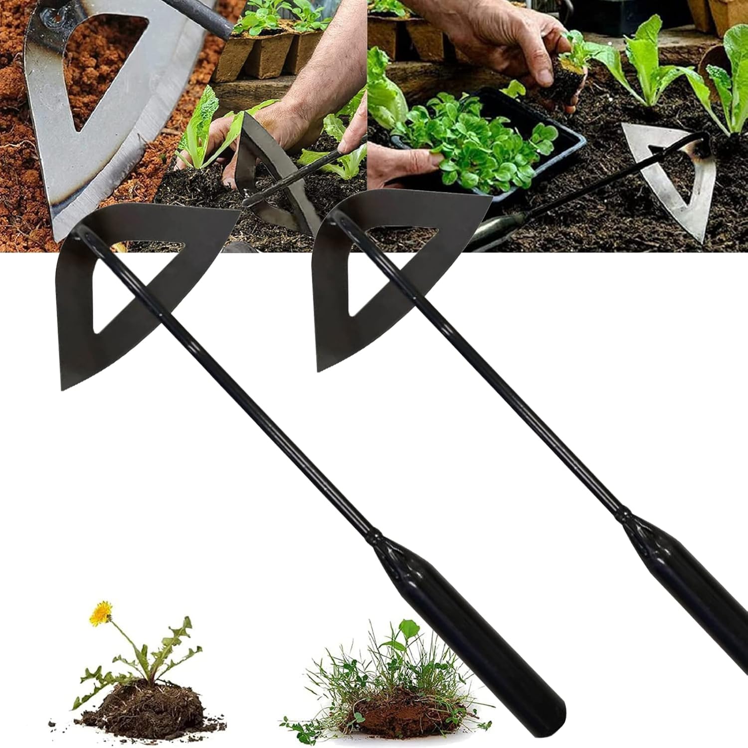 14.4 Inch Hollow Hoe for Weeding Gardening, Gardening
