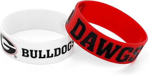 Vista 7 de aminco NCAA - Juego de pulseras de goma de silicona unisex para adultos, paquete de 2 Team