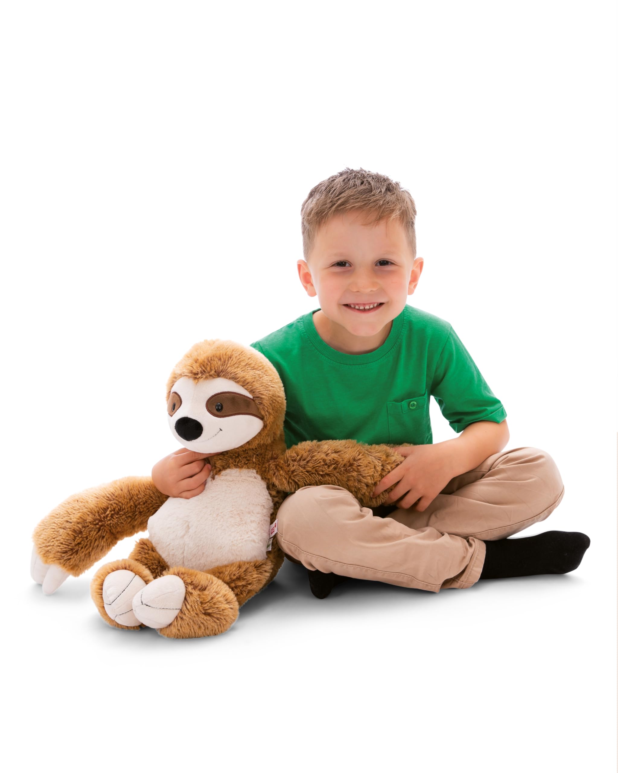 NICI Kuscheltier Faultier Slobby 50cm braun - Stofftier aus weichem Plüsch, niedliches Plüschtier zum Kuscheln und Spielen, für Kinder & Erwachsene - tolle Geschenkidee - 61215