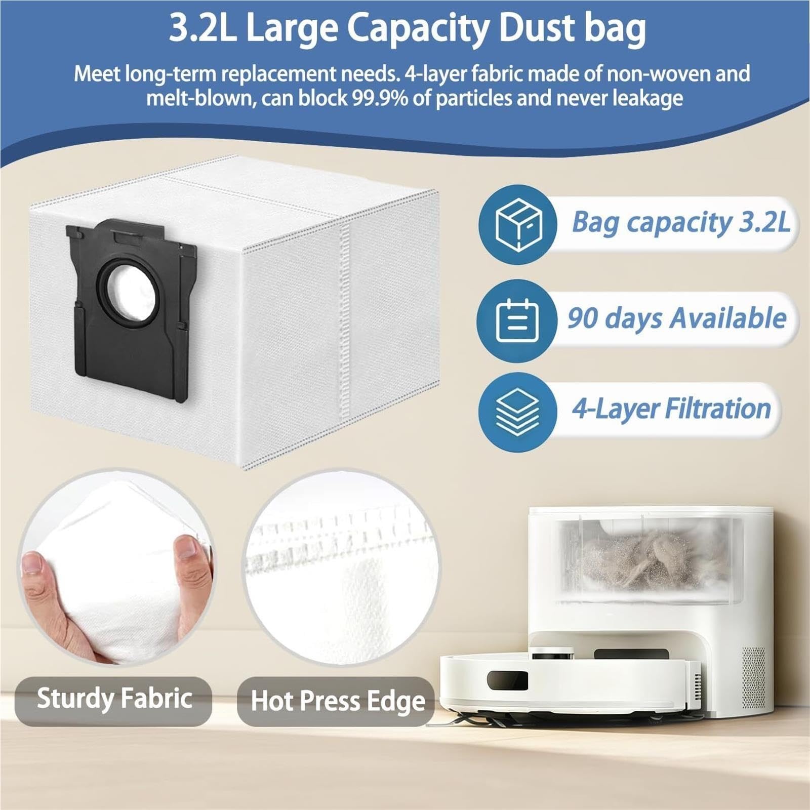 Kit Accessori Compatibile Con Dreame D20 Air Plus Robot