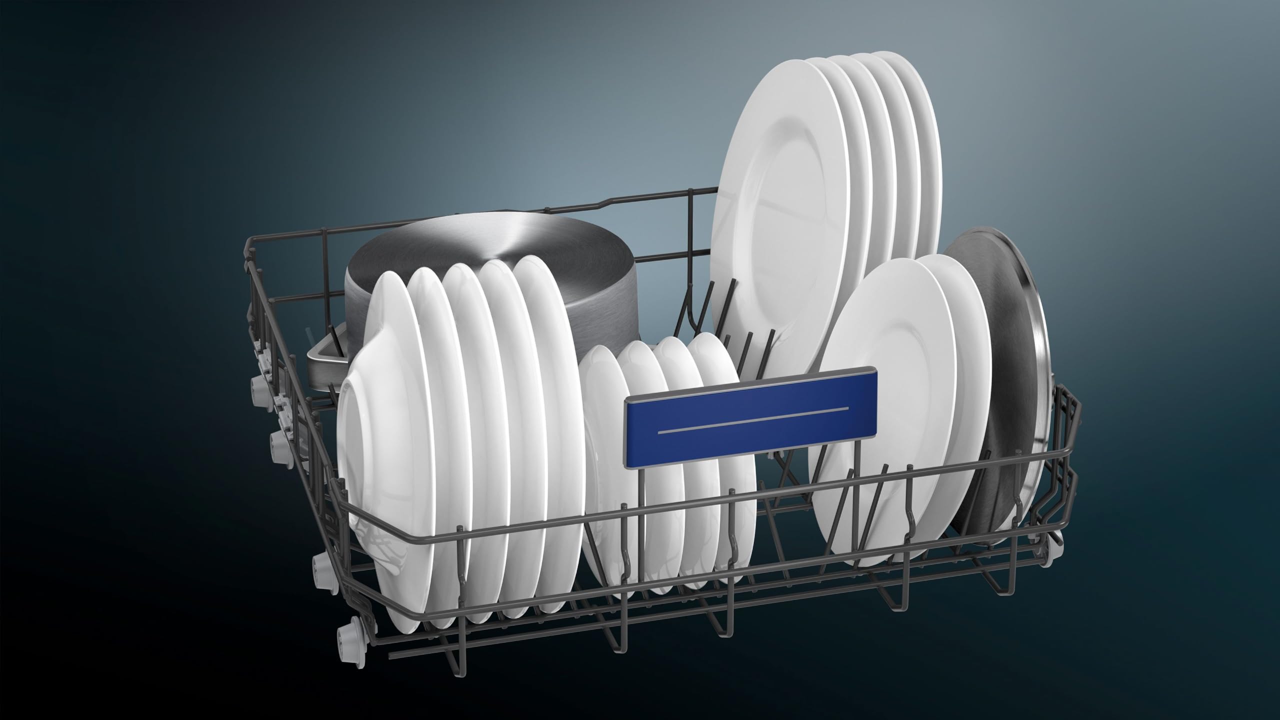 Siemens SN23EW03ME iQ300 Freistehender Geschirrspüler, 60 cm, Home Connect, varioFlex-Korb und varioSchublade, aquaStop, Favoriten-Taste, Programm-Assistent, autoOpen dry, varioSpeed Plus, Weiß