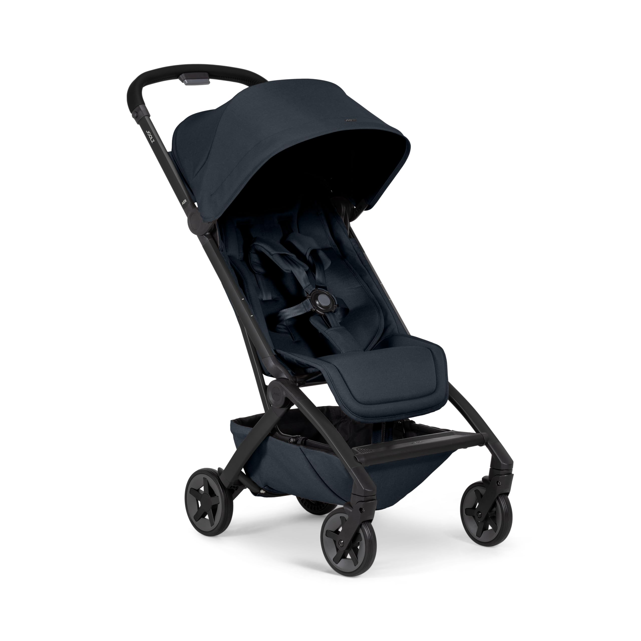 Joolz Aer2 Reise-Kinderwagen – Kompakter Reisebuggy für Babys und Kleinkinder, Einhand-Faltung, Liegefunktion & UPF 50+ Sonnendach, Flugzeug Handgepäck tauglich, ideal für Reisen (Dark Navy Blue)