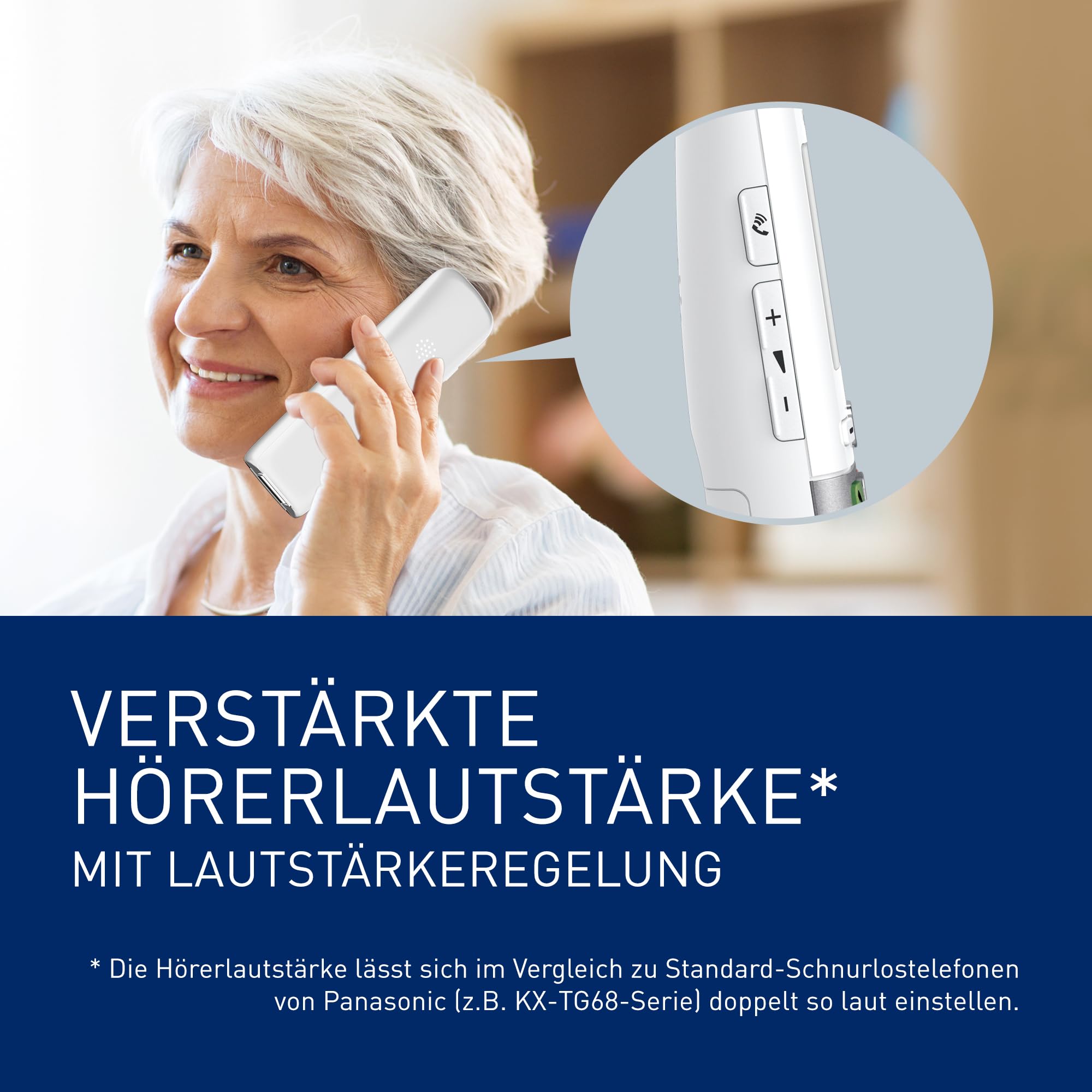 Panasonic KX-TGU410EXW digitales schnurloses Telefon – Bild 3