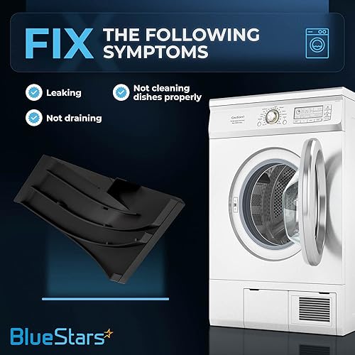 Miniatura 2 de BlueStars WD8X227 y WD8X228 - Juntas de esquina para lavavajillas (izquierda y derecha), compatible con lavavajillas GE Hotpoint, sustituye a