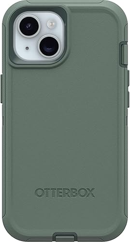 OtterBox iPhone 15, iPhone 14, and iPhone 13 Defender Series Case - FOREST RANGER (Green), Screenless, Rugged & Durable, with Port Protection,