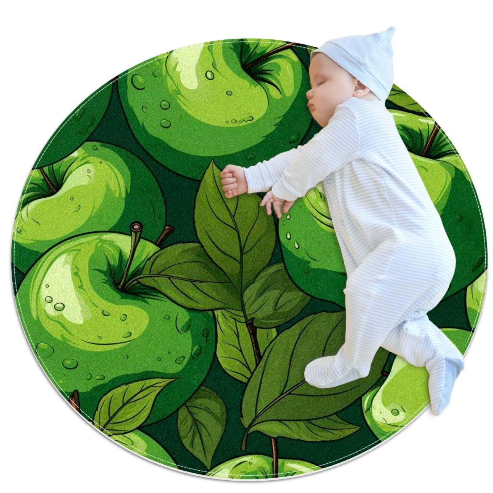 Tapis de salle de bain fruits verts canapé et chambre 1m