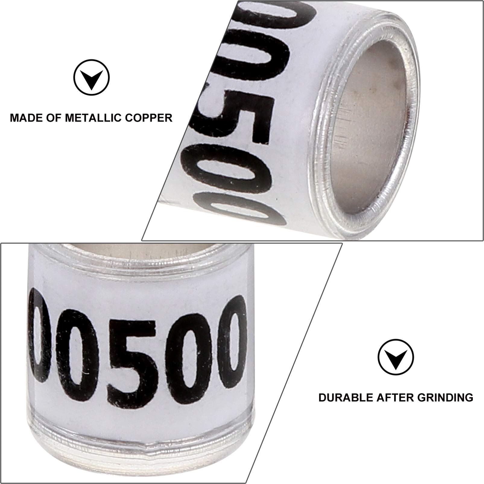 Anelli for zampe di uccelli, anelli for zampe di piccione, 100 pezzi numerati for zampe di piccione, anelli for zampe di uccelli in plastica, fasce for zampe di piccione, fasce for zampe di piccione,
