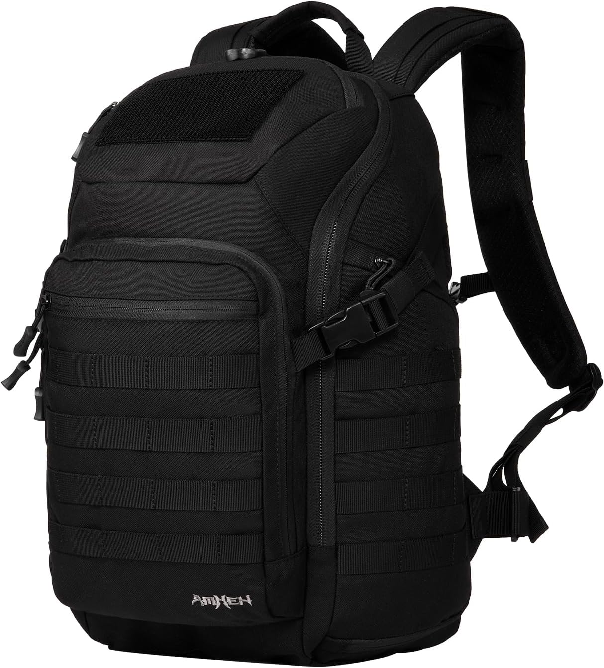 32L Military Tactical Backpack | Fit 17 Inch Laptop, Molle, EDC, Work, Hiking, Survival, Travel, Fit Most Men's Body (Black)