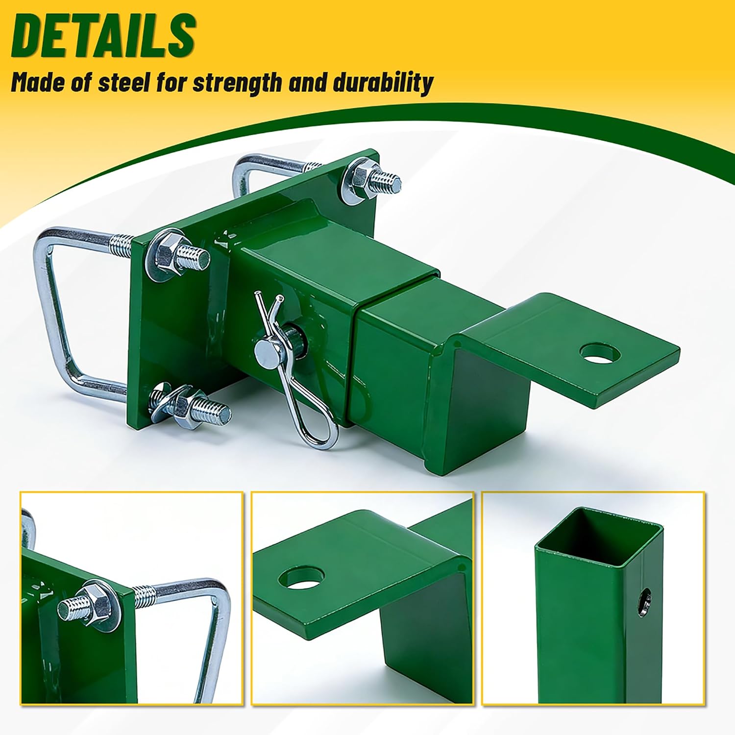 HECASA Zero Turn Mower Lawn Hitch Receiver Compatible with John Deere Gas Z Trak 400 Series Ztrac & 200, 400, 600 Series & Z224 Z225 Z245 Z445 Z425 Z465